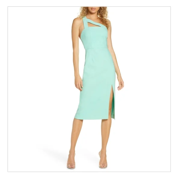 finders keepers green dress Beatrice B Louise Dress in Green and Black Print